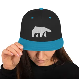 SoulBearRPG White Bear Logo Snapback Cap