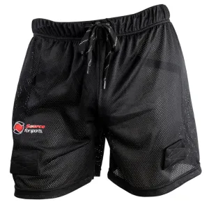 Source for Sports Branded Senior Mesh Jill Short With Pelvic Protector