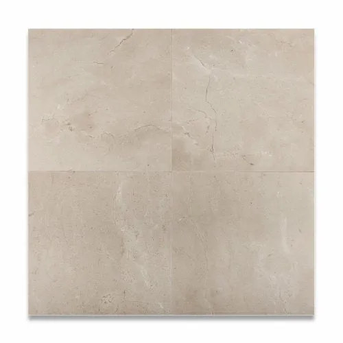 Spanish Crema Marfil Marble Polished 12" X 12" Field Tile - Lot of 50 sq. ft.
