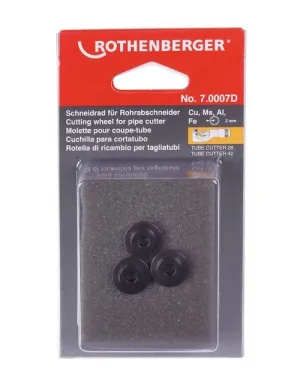 Spare cutting wheels for metal