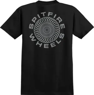 Spitfire Classic '87 Swirl Tee - Black/Silver Fleck