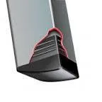 Square Angled Internal black nylon Chair Tips