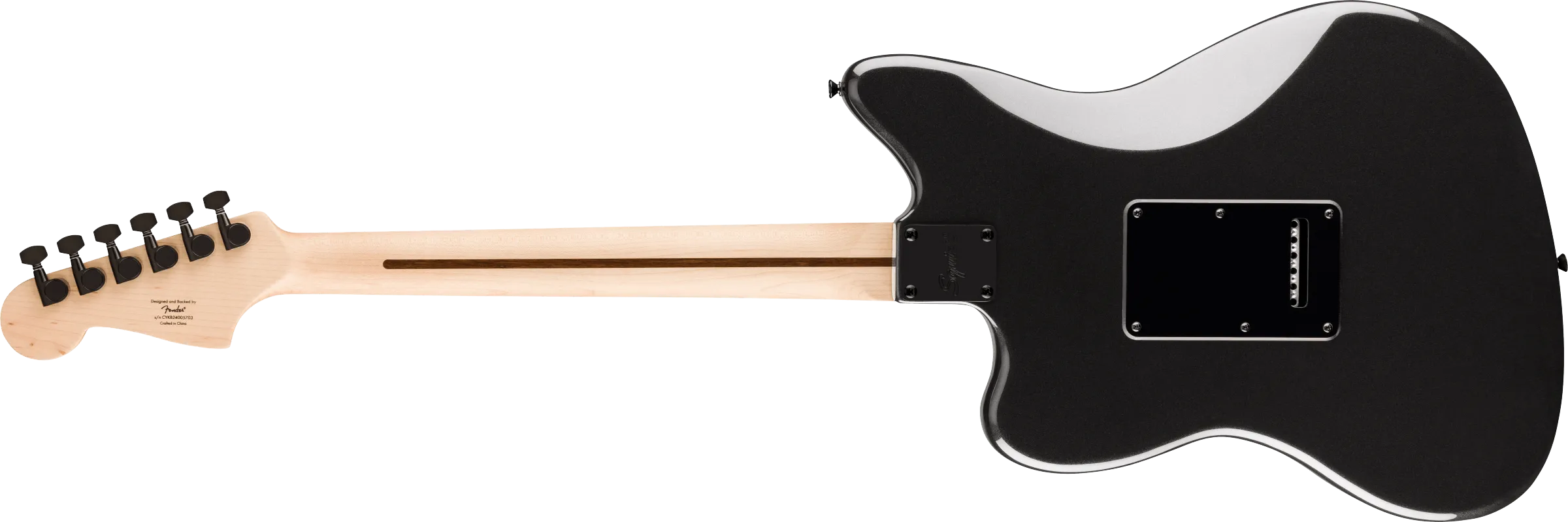 Squier  FSR Affinity Series Jazzmaster Black Hardware, Matching Headstock, Metallic Black