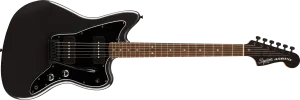 Squier  FSR Affinity Series Jazzmaster Black Hardware, Matching Headstock, Metallic Black