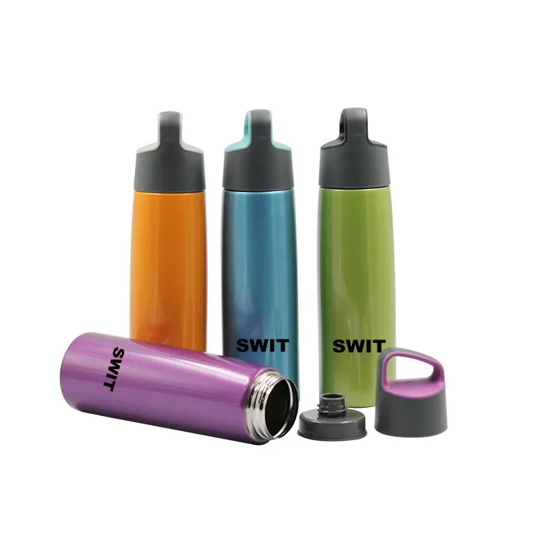 Stainless Steel Drinking Bottle With Angled Handle (Large)