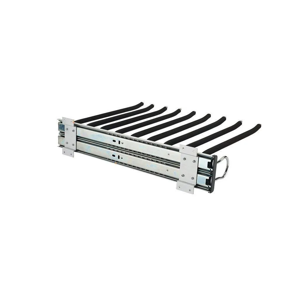 Stainless Steel Trousers Rack 9 Arms,Closet Pants Hanger Bar for Clothes/ Towel/ Scarf / Trousers/ Tie, Organizers for Space Saving and Storage,18" x 12-1/2"
