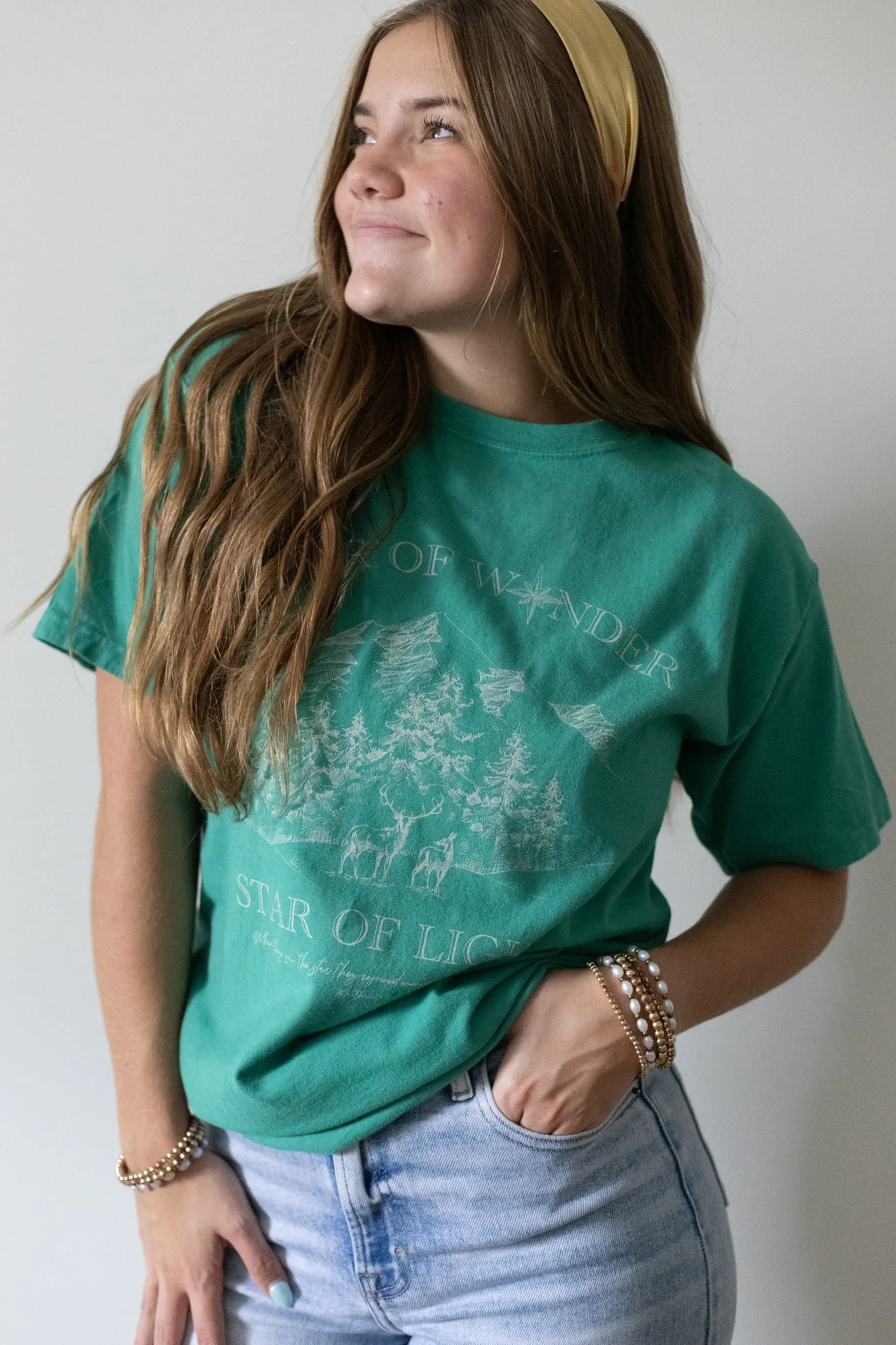 Star of Wonder Tee in Rich Green Grass