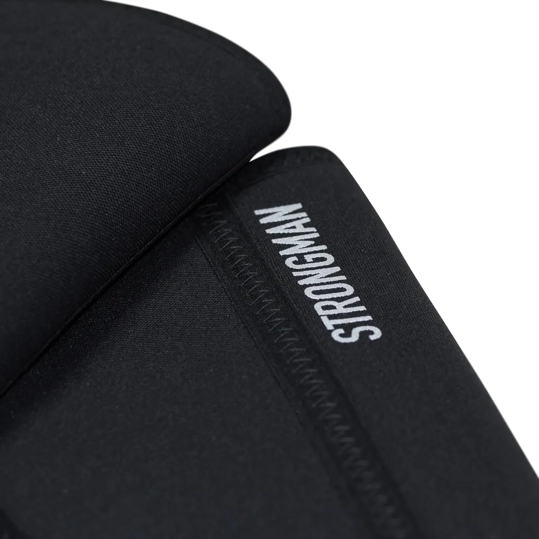 Strongman Knee Sleeves - 9mm - Black/ Reflective