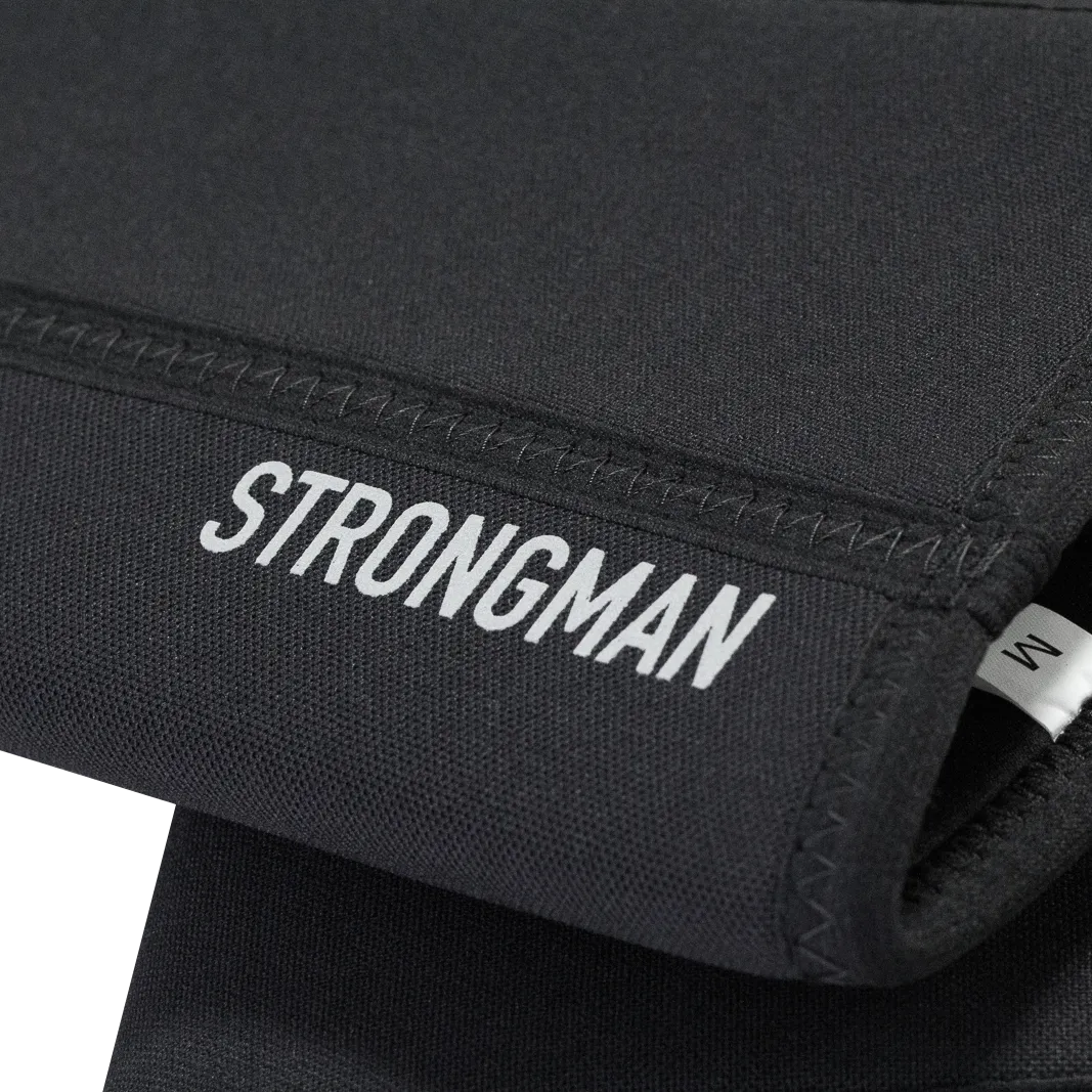 Strongman Knee Sleeves - 9mm - Black/ Reflective