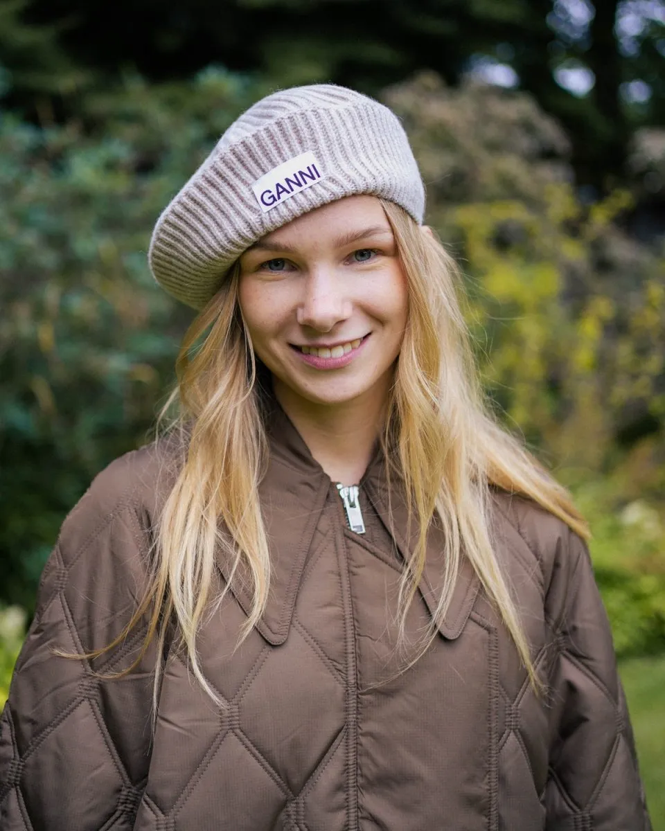 Structured Rib Beret - Paloma Melange