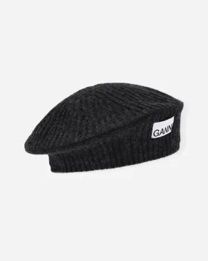 Structured Rib Beret - Phantom