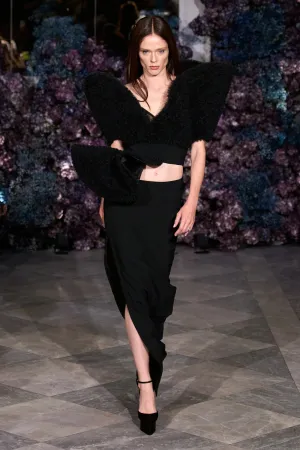 Structured Tulle Top