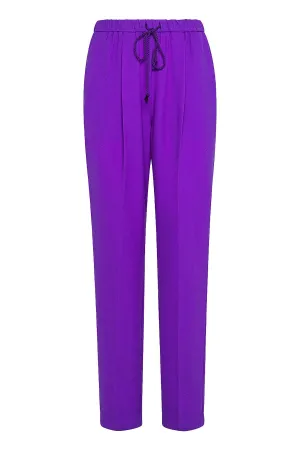 Structured Wool Drawstring Jogging Pant