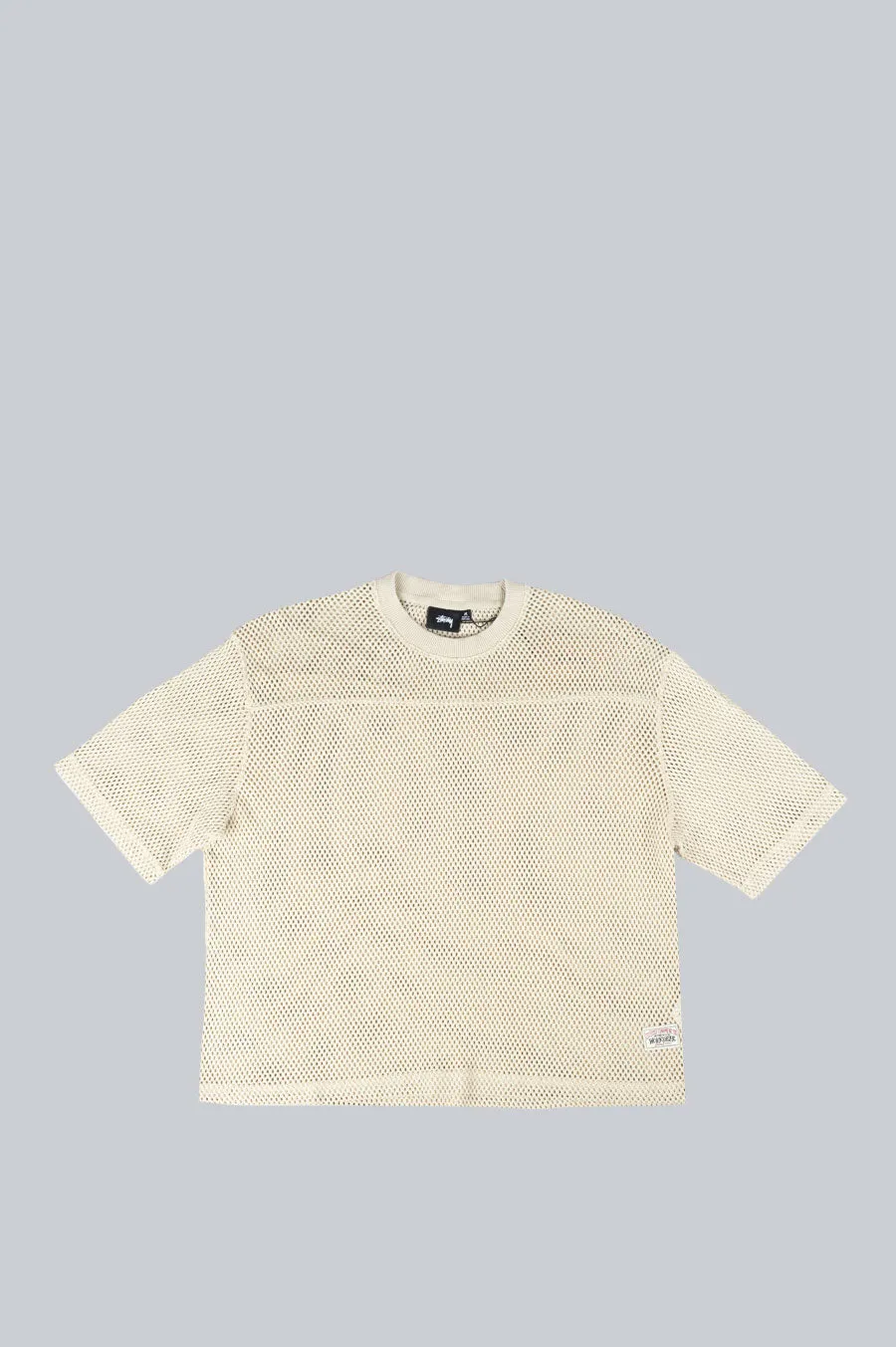 STUSSY MESH JERSEY NATURAL
