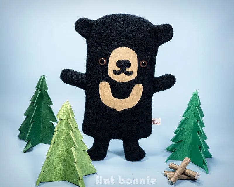 Sun Bear plush stuffed animal - Handmade Sun Bear soft toy doll