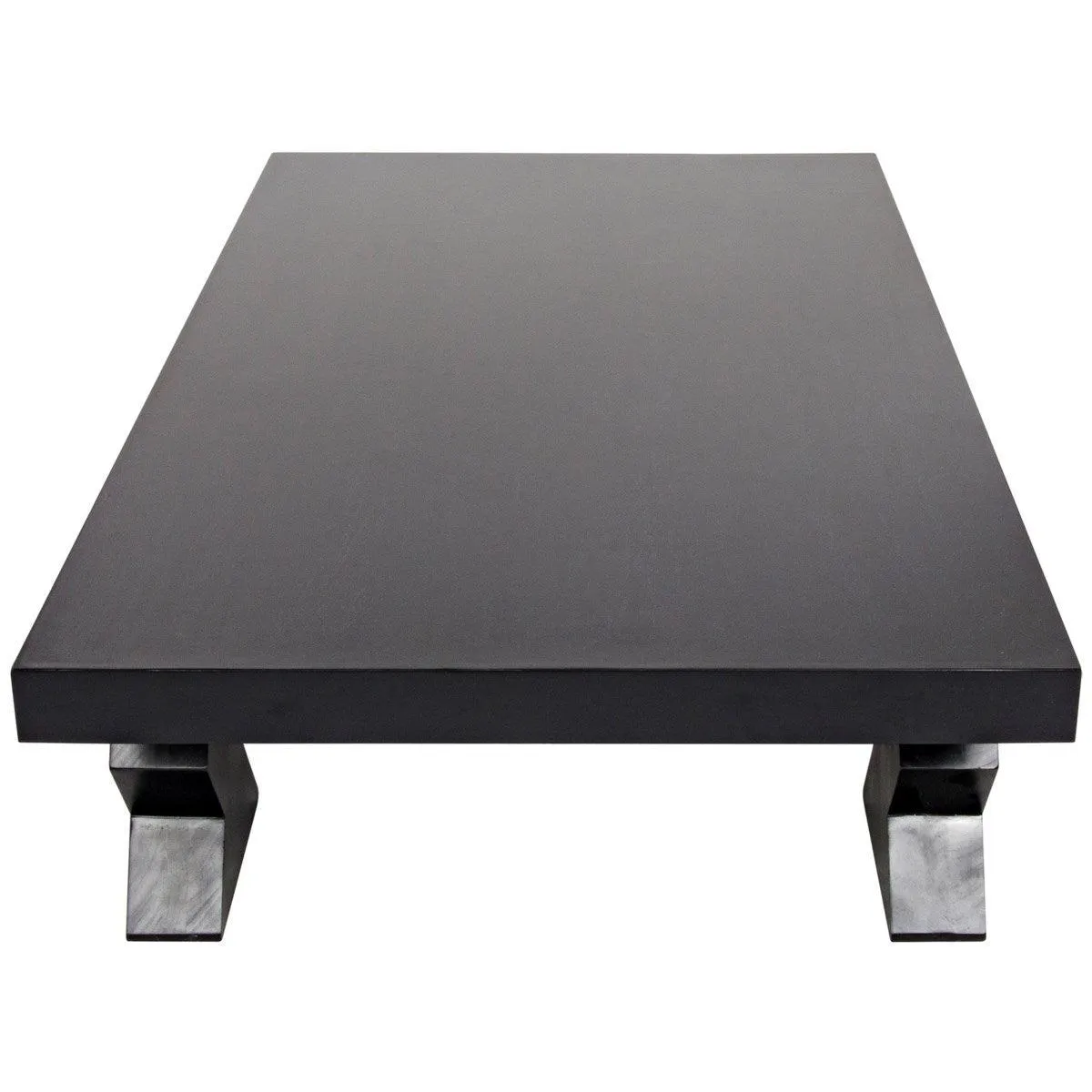 Suzu Coffee Table, Hand Rubbed Black