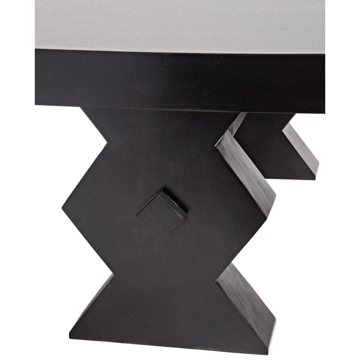 Suzu Coffee Table, Hand Rubbed Black