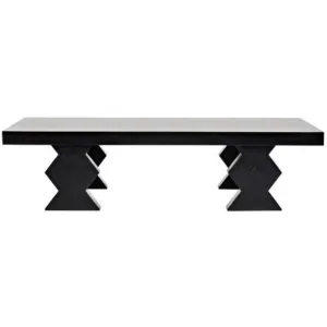 Suzu Coffee Table, Hand Rubbed Black