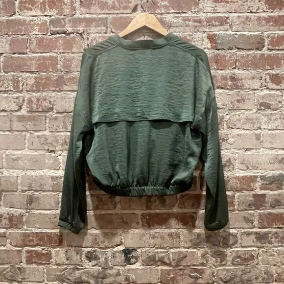 Sweaty Betty Green Bomber Jacket Size Small