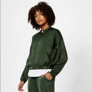 Sweaty Betty Green Bomber Jacket Size Small