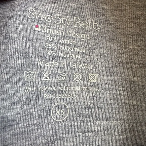 Sweaty Betty | Luxe Long Sleeve Boxy Crop Top Sweater women’s Size XS Oversized