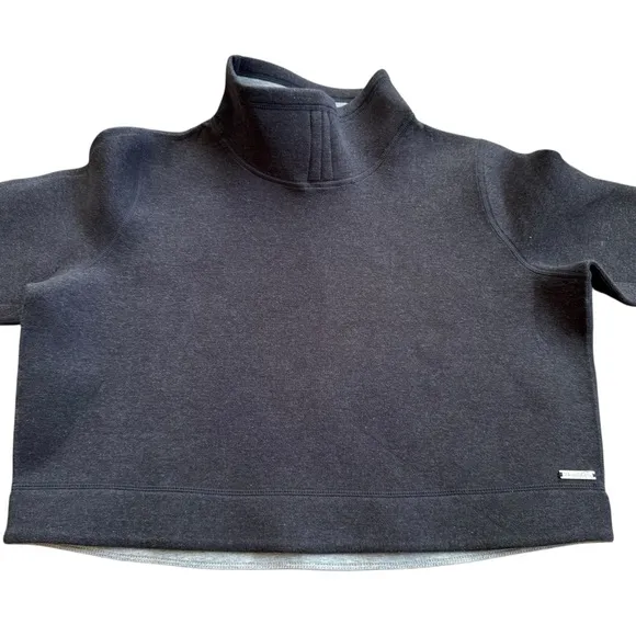 Sweaty Betty | Luxe Long Sleeve Boxy Crop Top Sweater women’s Size XS Oversized