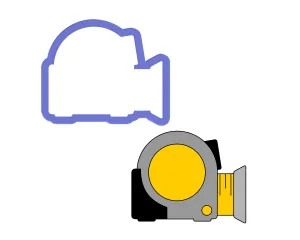 Tape Measure Cookie Cutter