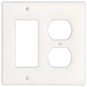 Thassos White Marble Switch Plate Cover, Polished (ROCKER DUPLEX)