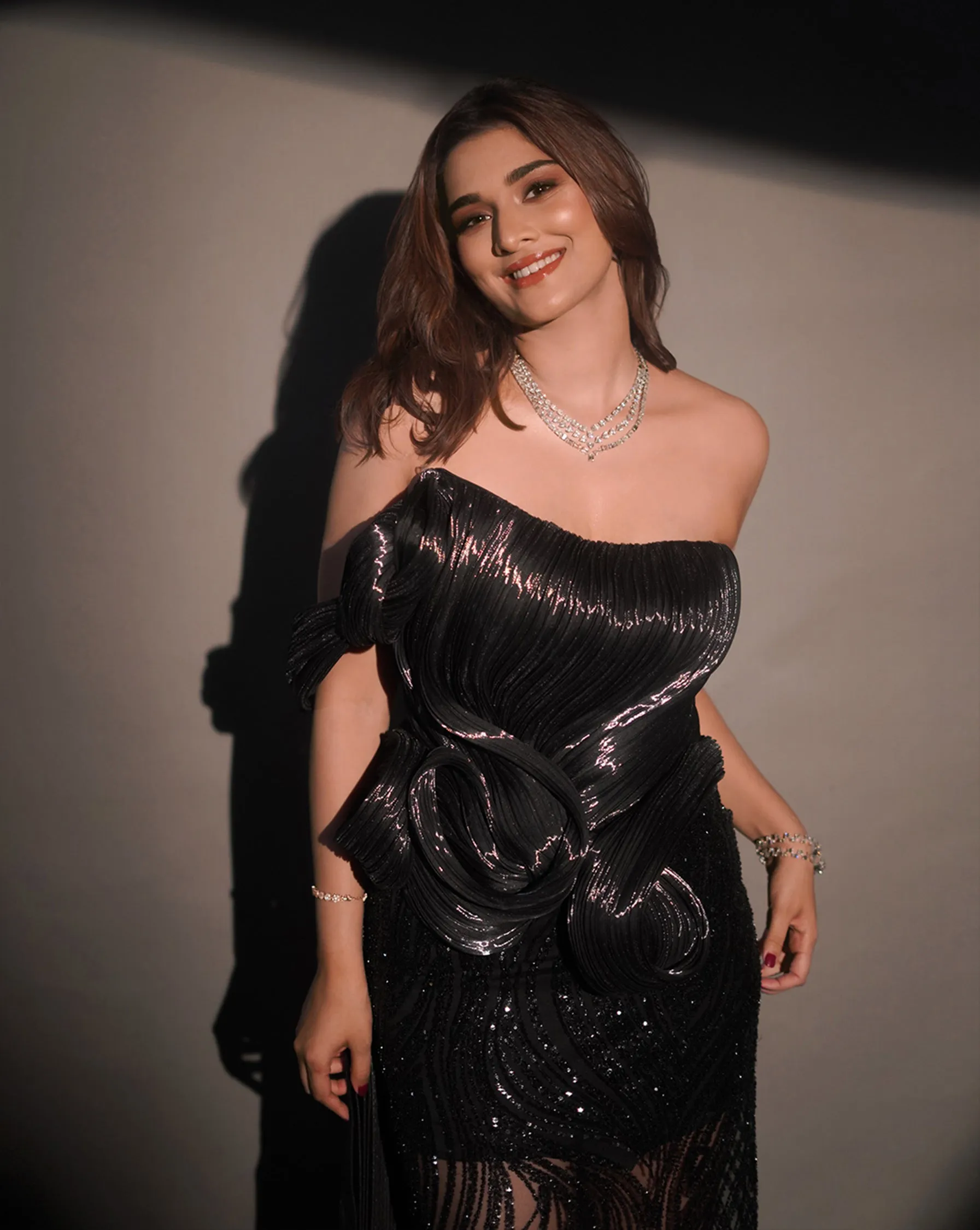 The Black Structured Gown