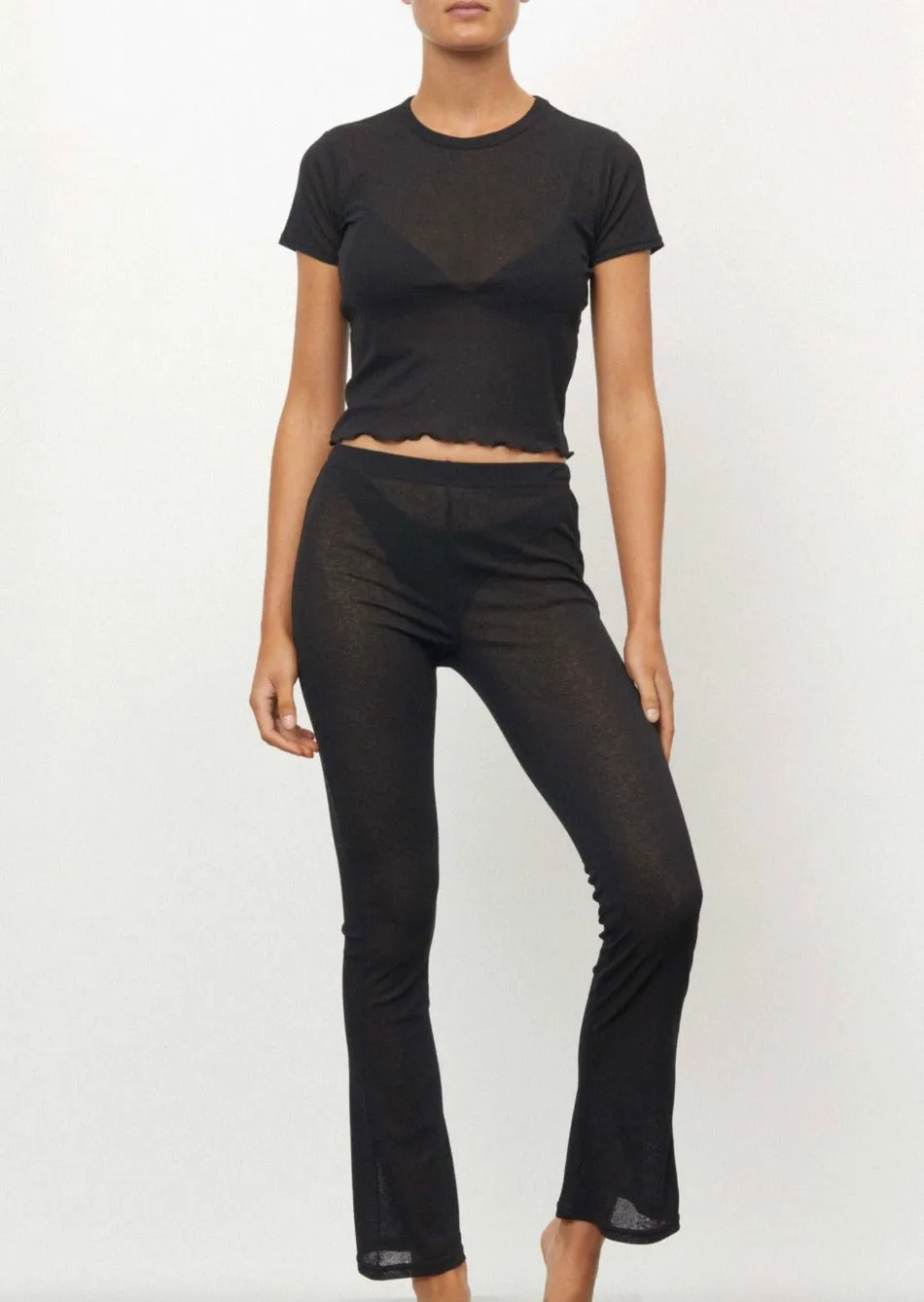 The Mesh Tee Black
