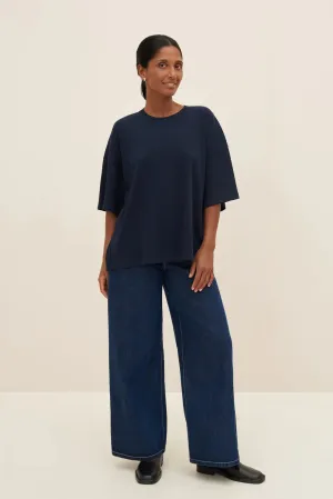 The Parallel Tee in Navy | Kowtow