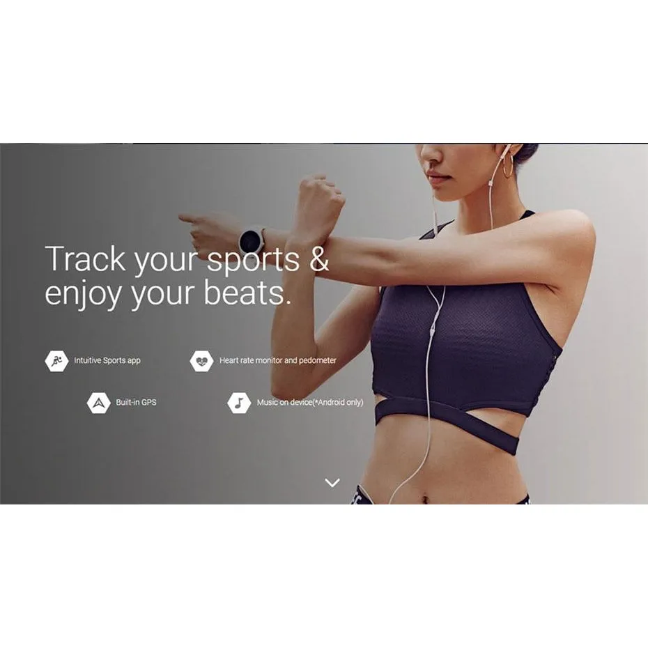 Ticwatch 2 GPS Smart watch 1.2GHz 512M RAM 4G ROM Heart Rate Monitor Smartwatch IP65 Waterproof Wearable Devices