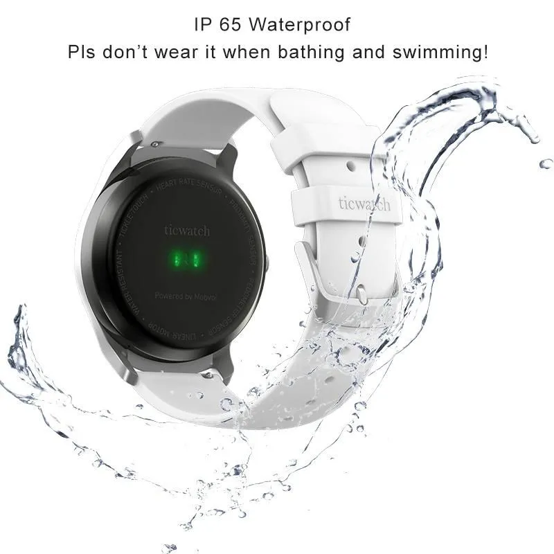 Ticwatch 2 GPS Smart watch 1.2GHz 512M RAM 4G ROM Heart Rate Monitor Smartwatch IP65 Waterproof Wearable Devices