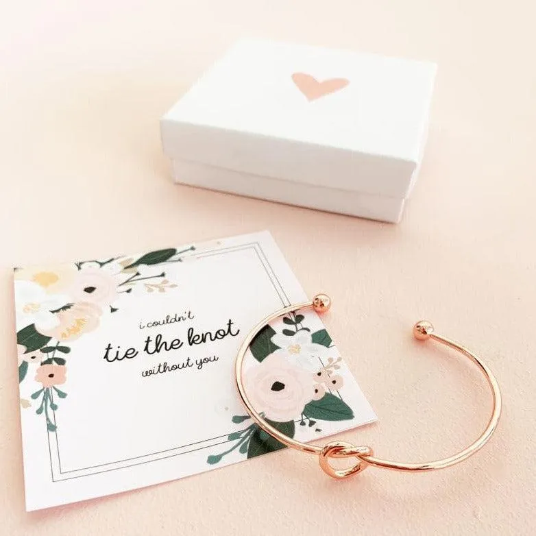 Tie the Knot Bridesmaid Proposal Bracelet