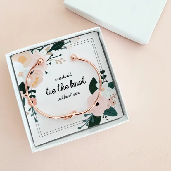 Tie the Knot Bridesmaid Proposal Bracelet