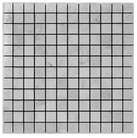 Tilefornia Italian Carrara White Marble 1" X 1" Mosaic Tile Polished/Honed