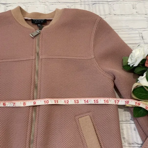 Topshop NWT Blush Bomber Jacket
