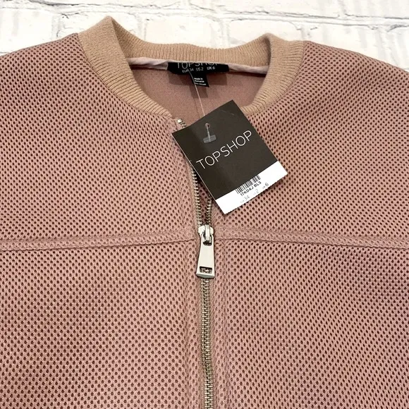 Topshop NWT Blush Bomber Jacket