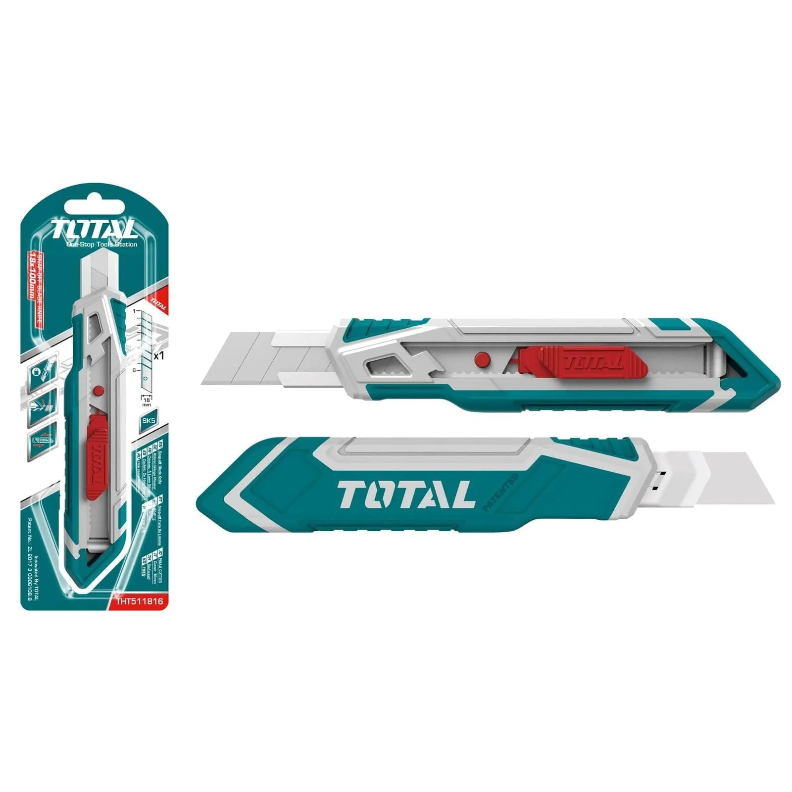 Total Snap-Off Blade Knife 173mm - THT511816
