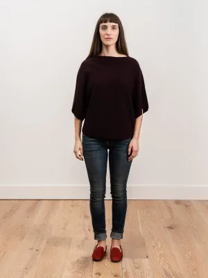 tri-panel pullover - currant