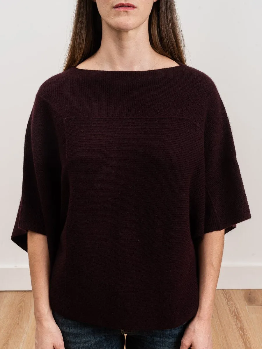tri-panel pullover - currant