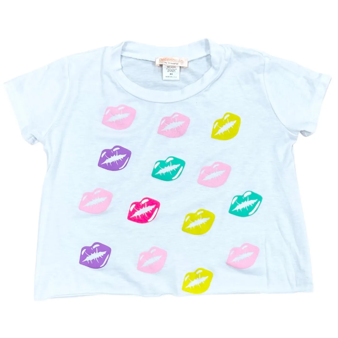 Tweenstyle Pretty Kisses White S/S Tee