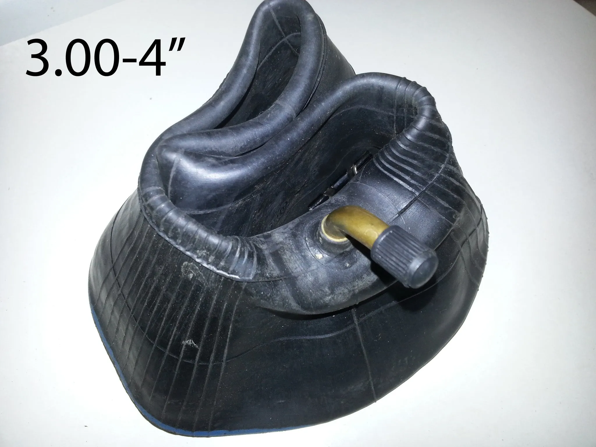 TYI09 INNER TUBE 4" ANGLED VALVE 3.00-4 FOR MINI QUAD BIKE / WHEELBARROW / SCOOTER / QUADARD