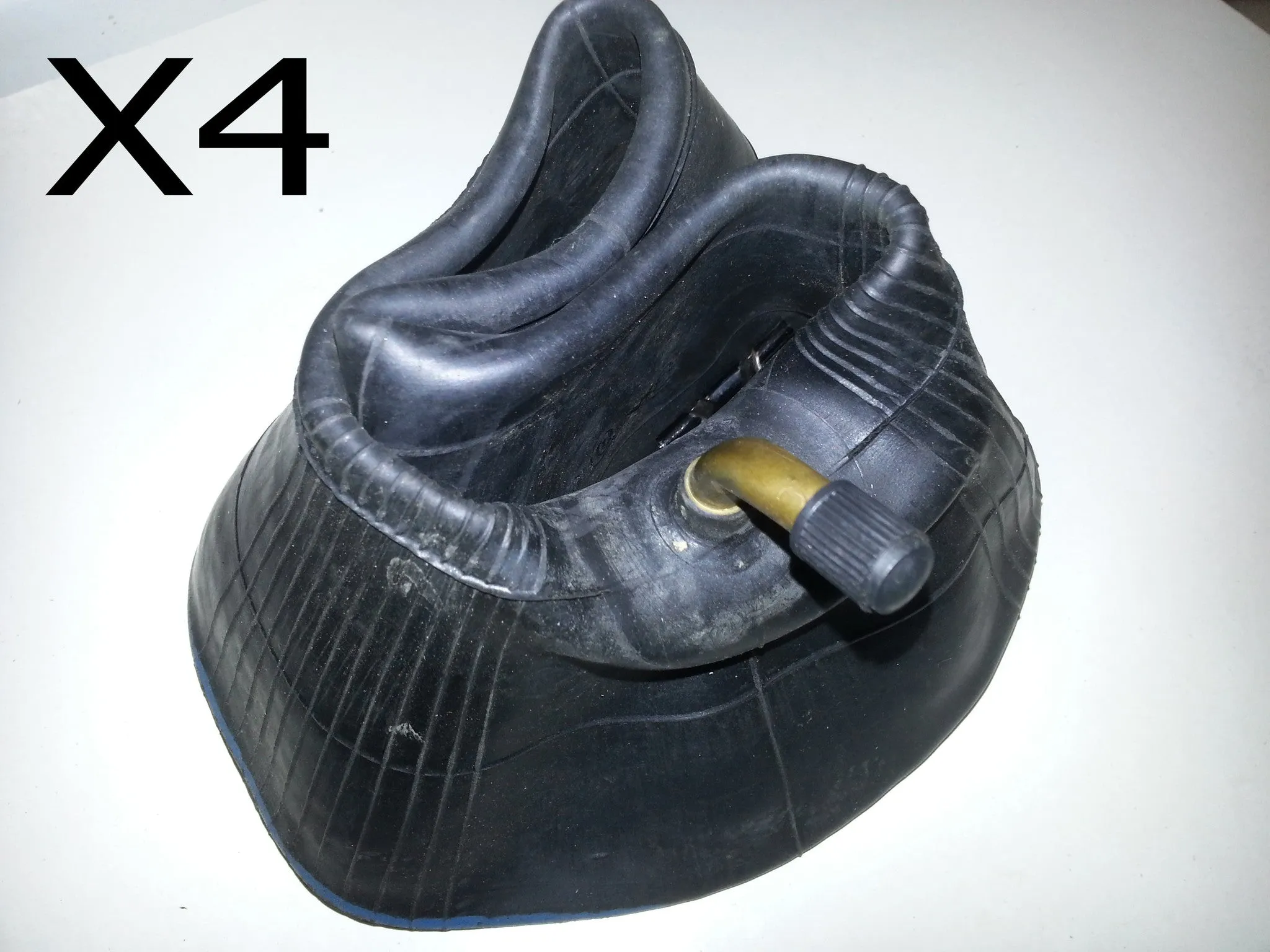 TYI09 INNER TUBE 4" ANGLED VALVE 3.00-4 FOR MINI QUAD BIKE / WHEELBARROW / SCOOTER / QUADARD