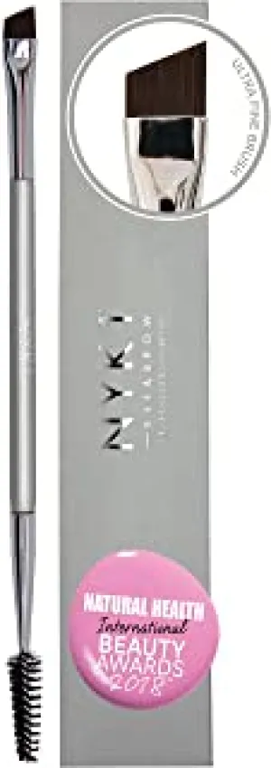 ULTIMATE PRECISION Angled Eyebrow Brush And Spoolie Eyelash Brush - Eye Brow Brush With Spoolie Eyeliner Brush Combo (Precision Applicator) Eyebrow Brush And Comb Shaper Plus Eyebrow Spoolie Brush