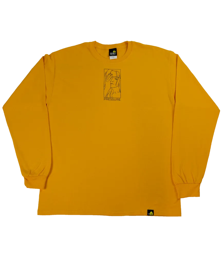 Under Pressure - Gold - Long Sleeve Shirt