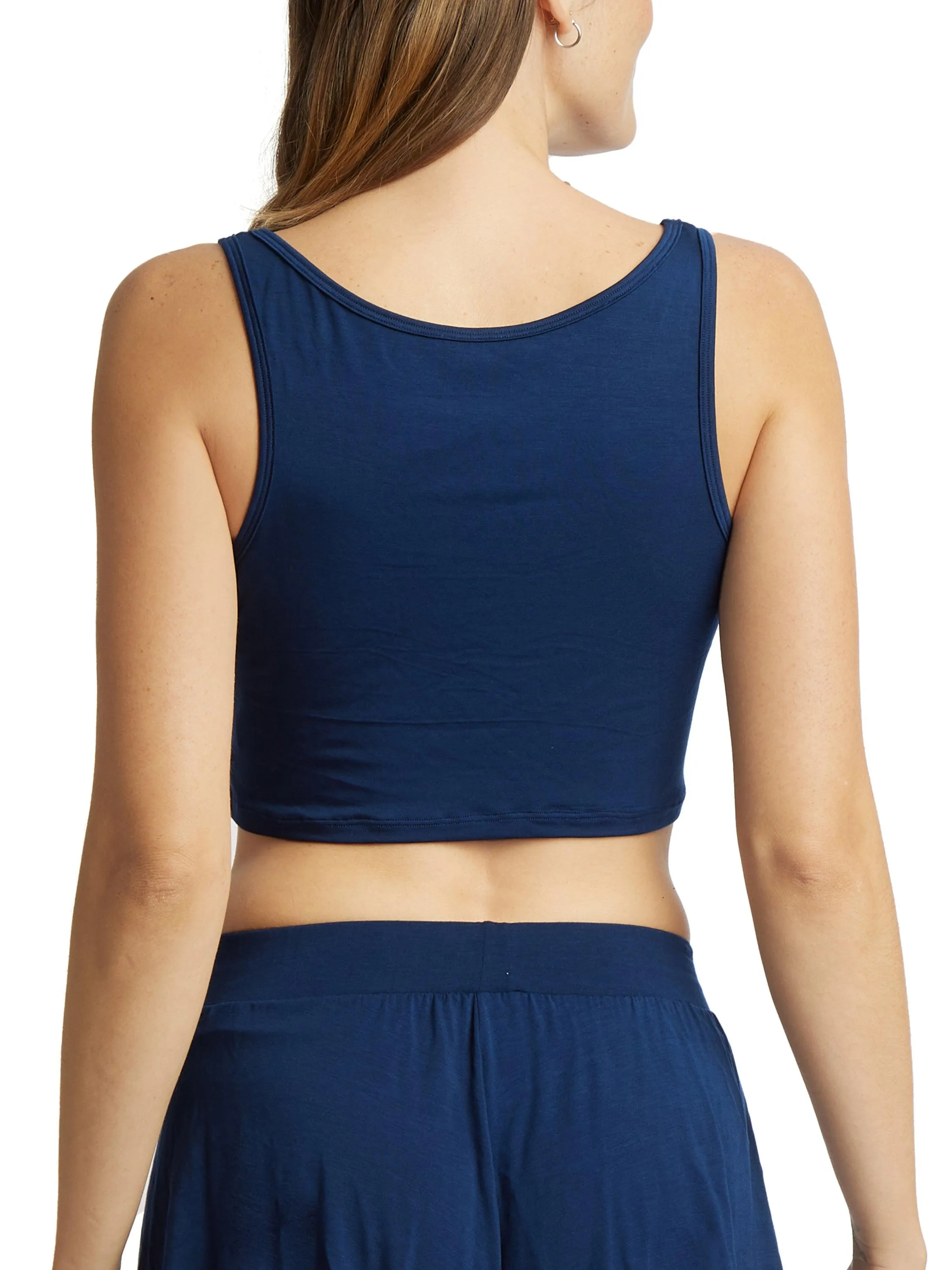 Unwind Cropped Tank Exclusive Hummingbird Blue Sale