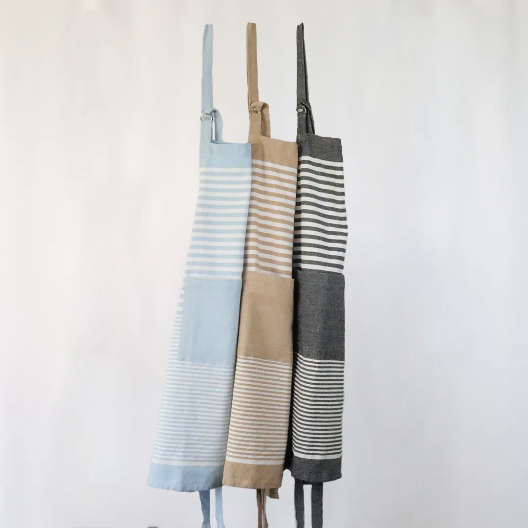 Urban Oasis Maisy Striped Apron Granite
