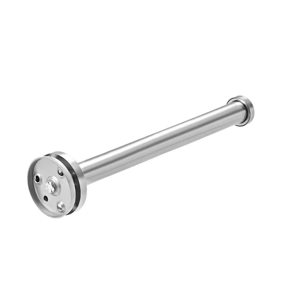 uxcell 12Pcs Wall Mounted Hook Robe Hooks Single Towel Hanger With Screws, Stainless Steel, (7.87Inch, Silver)