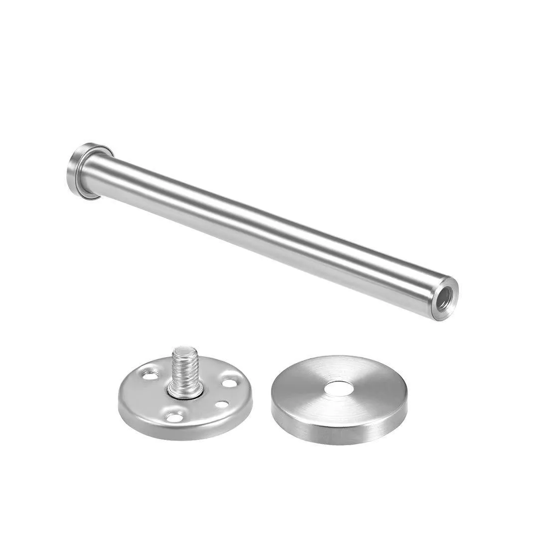 uxcell 12Pcs Wall Mounted Hook Robe Hooks Single Towel Hanger With Screws, Stainless Steel, (7.87Inch, Silver)